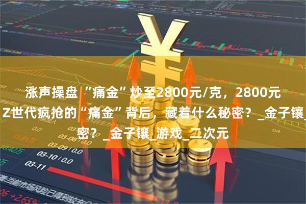 涨声操盘 “痛金”炒至2800元/克，2800元一克的黄金？Z世代疯抢的“痛金”背后，藏着什么秘密？_金子镶_游戏_二次元